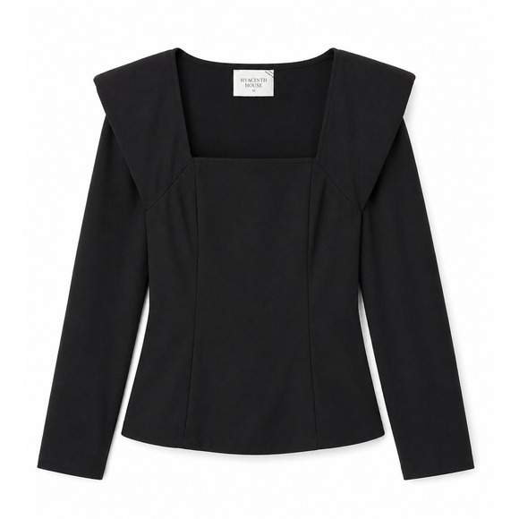 Hyacinth House Tops - Tuckernuck Hyacinth House Blouse XL Quiet Luxury Office Siren Top Shoulder Pad